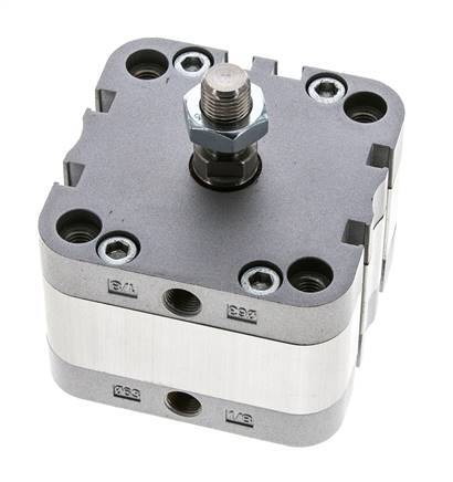 ISO 21287 Compact Double Acting Cylinder 63-5mm - Magnetic - Male Rod