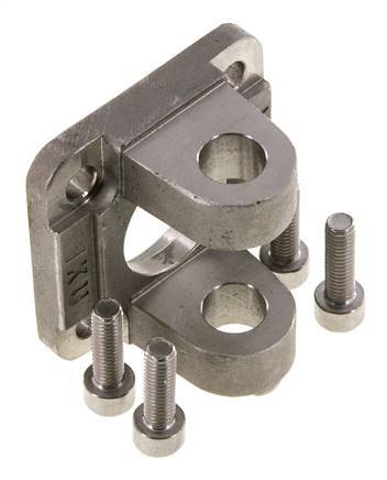 Clevis Female 40 mm ISO 15552 ISO 21287 Stainless steel 316 (1.4401)