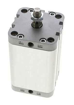 ISO 21287 Compact Double Acting Cylinder 63-80mm - Magnetic - Male Rod