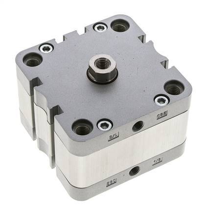 ISO 21287 Compact Double Acting Cylinder 80-10mm - Magnetic