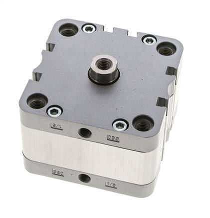 ISO 21287 Compact Double Acting Cylinder 80-10mm - Magnetic