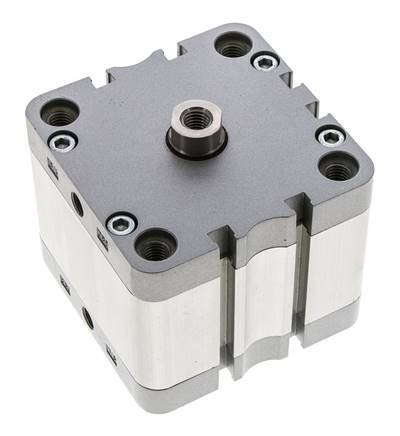 ISO 21287 Compact Double Acting Cylinder 80-25mm - Magnetic