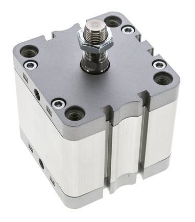 ISO 21287 Compact Double Acting Cylinder 80-40mm - Magnetic - Male Rod