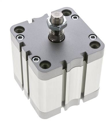 ISO 21287 Compact Double Acting Cylinder 80-40mm - Magnetic - Male Rod