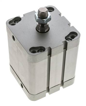 ISO 21287 Compact Double Acting Cylinder 80-60mm - Magnetic - Male Rod