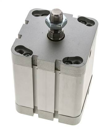 ISO 21287 Compact Double Acting Cylinder 80-60mm - Magnetic - Male Rod