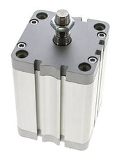 ISO 21287 Compact Double Acting Cylinder 80-80mm - Magnetic - Male Rod