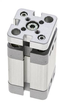 ISO 21287 Compact Double Acting Cylinder 20-20mm - Magnetic - Non-Rotating