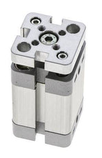 ISO 21287 Compact Double Acting Cylinder 20-20mm - Magnetic - Non-Rotating