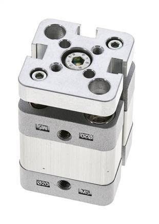ISO 21287 Compact Double Acting Cylinder 20-5mm - Magnetic - Non-Rotating