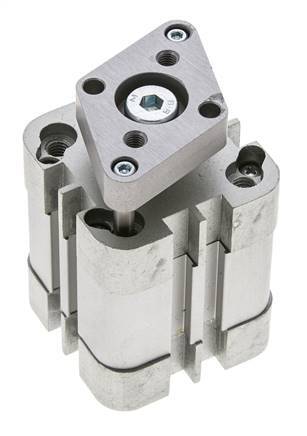 ISO 21287 Compact Double Acting Cylinder 32-15mm - Magnetic - Non-Rotating