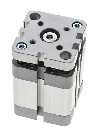 ISO 21287 Compact Double Acting Cylinder 40-20mm - Magnetic - Non-Rotating