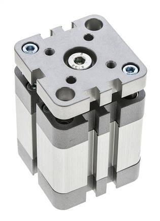 ISO 21287 Compact Double Acting Cylinder 40-20mm - Magnetic - Non-Rotating