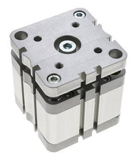 ISO 21287 Compact Double Acting Cylinder 80-25mm - Magnetic - Non-Rotating
