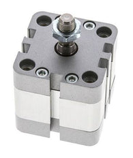 ISO 21287 Compact Single Acting Cylinder 40-10mm - Magnetic - Male Rod