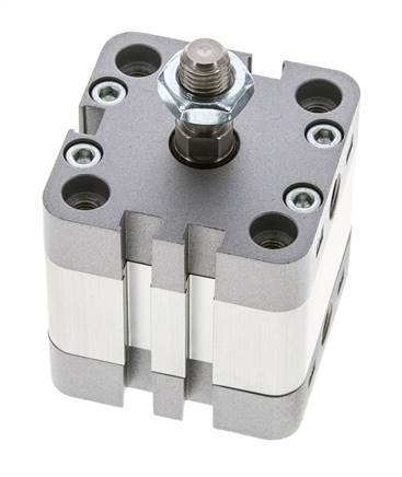 ISO 21287 Compact Single Acting Cylinder 40-10mm - Magnetic - Male Rod