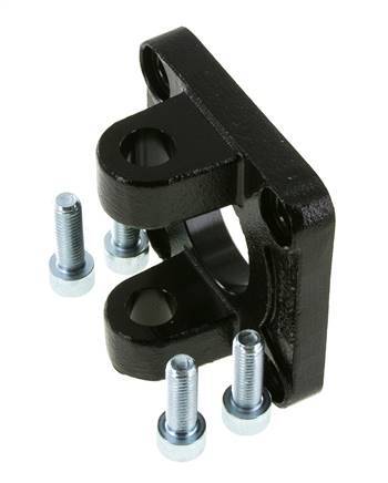 Clevis Female 80 mm ISO 15552 ISO 21287 Burnished steel