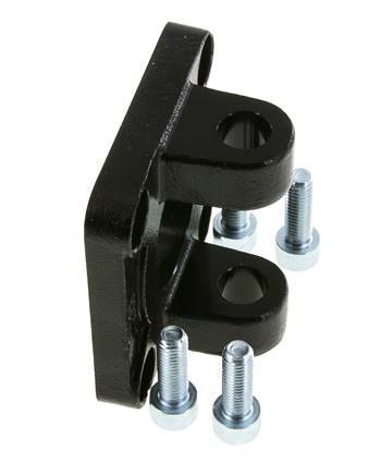Clevis Female 80 mm ISO 15552 ISO 21287 Burnished steel