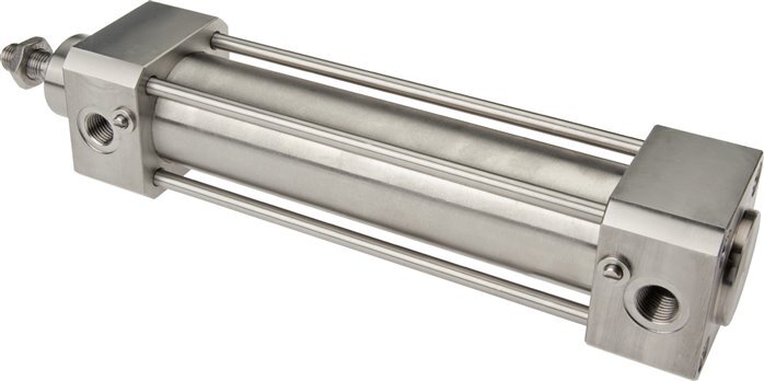 ISO 15552 Double Acting Cylinder 63-100mm - Magnetic - Damping - Stainless Steel