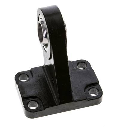 Clevis Spherical Male Right-Angled 80 mm ISO 15552 and 21287 Steel