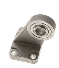 Clevis Spherical Male Right-Angled 80 mm ISO 15552 and 21287 Stainless steel 316 (1.4401)