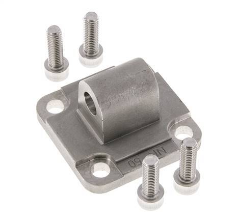Clevis Male 50 mm ISO 15552 ISO 21287 Stainless steel 316 (1.4401)