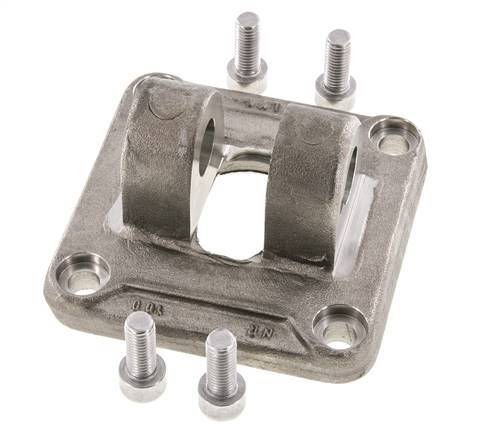 Clevis Female 100 mm ISO 15552 ISO 21287 Stainless steel 316 (1.4401)