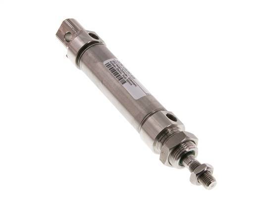 ISO 6432 Round Double Acting Cylinder 25-50mm - Magnetic - Stainless Steel