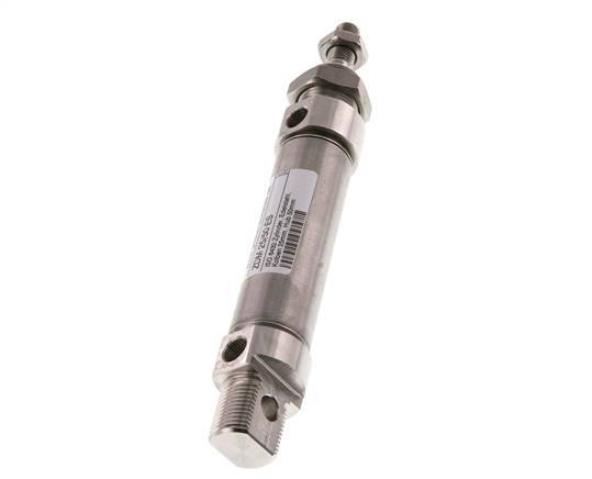 ISO 6432 Round Double Acting Cylinder 25-50mm - Magnetic - Stainless Steel