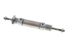 ISO 6432 Round Double Acting Cylinder 16-10mm - Magnetic - Male Threaded - Double Rod