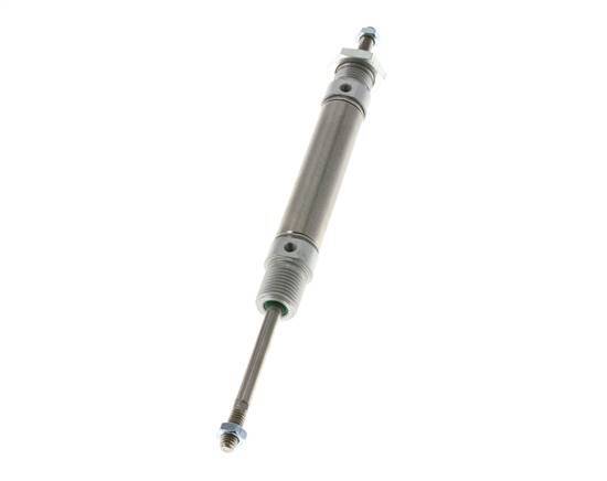 ISO 6432 Round Double Acting Cylinder 16-40mm - Magnetic - Male Threaded - Double Rod