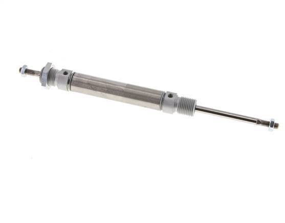 ISO 6432 Round Double Acting Cylinder 16-50mm - Magnetic - Male Threaded - Double Rod