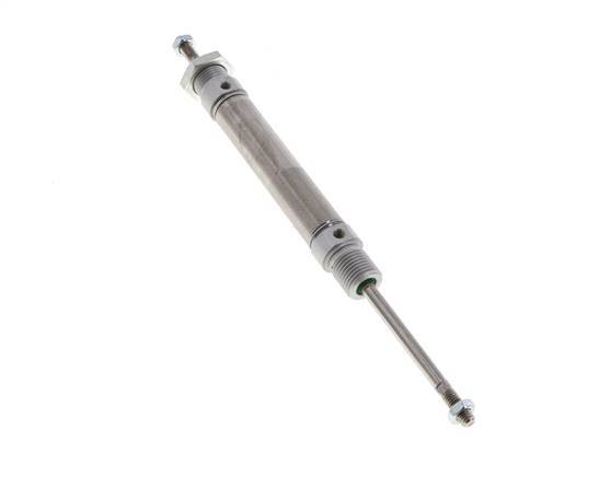 ISO 6432 Round Double Acting Cylinder 16-50mm - Magnetic - Male Threaded - Double Rod
