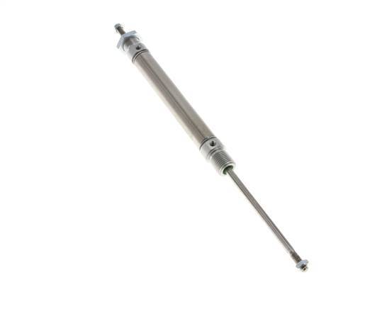 ISO 6432 Round Double Acting Cylinder 16-80mm - Magnetic - Male Threaded - Double Rod