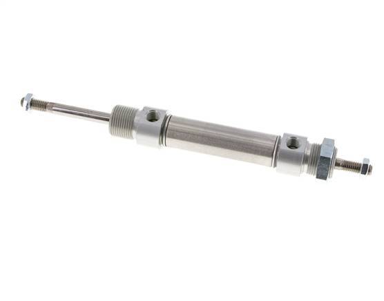 ISO 6432 Round Double Acting Cylinder 20-40mm - Magnetic - Male Threaded - Double Rod