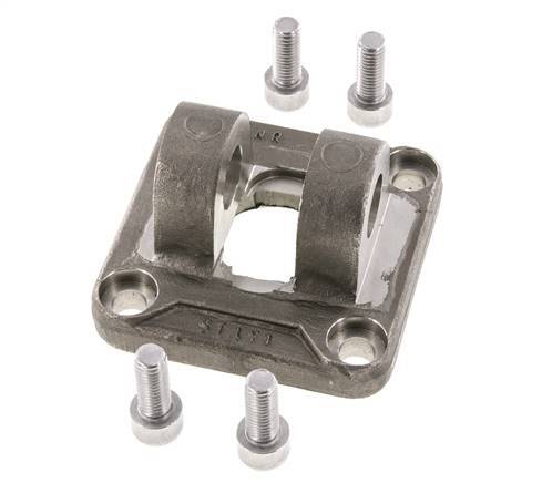 Clevis Female 80 mm ISO 15552 ISO 21287 Stainless steel 316 (1.4401)
