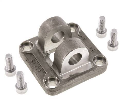 Clevis Female 80 mm ISO 15552 ISO 21287 Stainless steel 316 (1.4401)
