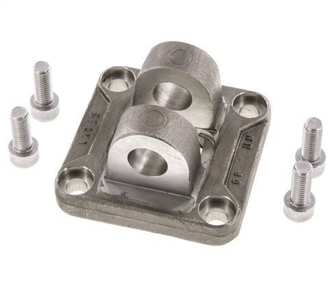 Clevis Female 80 mm ISO 15552 ISO 21287 Stainless steel 316 (1.4401)