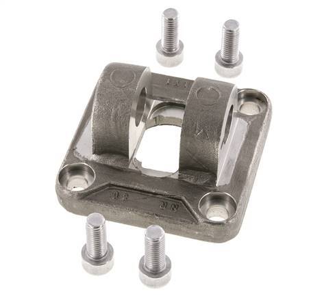 Clevis Female 80 mm ISO 15552 ISO 21287 Stainless steel 316 (1.4401)