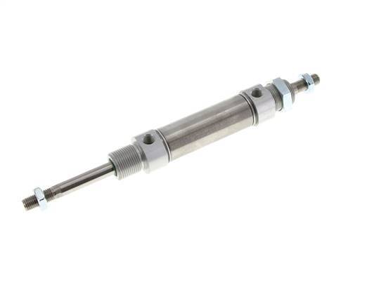 ISO 6432 Round Double Acting Cylinder 25-40mm - Magnetic - Male Threaded - Double Rod