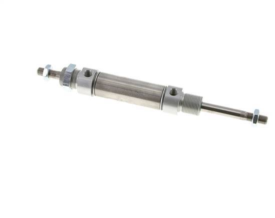 ISO 6432 Round Double Acting Cylinder 25-40mm - Magnetic - Male Threaded - Double Rod