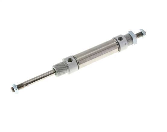 ISO 6432 Round Double Acting Cylinder 25-50mm - Magnetic - Male Threaded - Double Rod