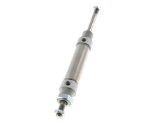 ISO 6432 Round Double Acting Cylinder 25-50mm - Magnetic - Male Threaded - Double Rod