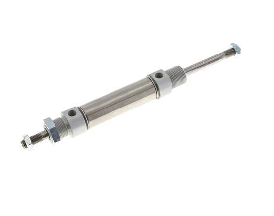 ISO 6432 Round Double Acting Cylinder 25-50mm - Magnetic - Male Threaded - Double Rod