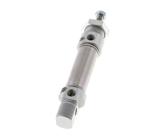 ISO 6432 Round Double Acting Cylinder 20-25mm - Magnetic - Damping