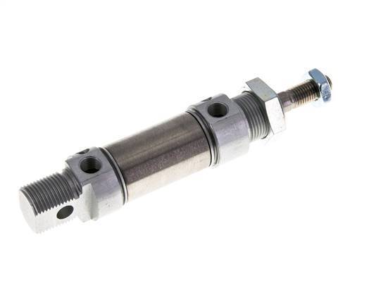 ISO 6432 Round Double Acting Cylinder 25-10mm - Magnetic - Damping