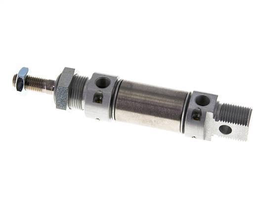 ISO 6432 Round Double Acting Cylinder 25-10mm - Magnetic - Damping