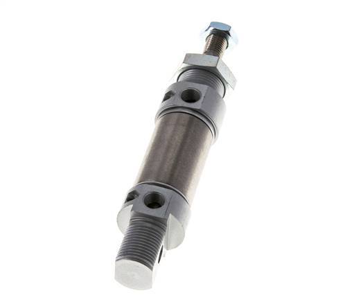 ISO 6432 Round Double Acting Cylinder 25-10mm - Magnetic - Damping