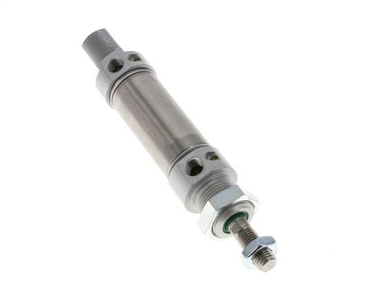 ISO 6432 Round Double Acting Cylinder 25-25mm - Magnetic - Damping