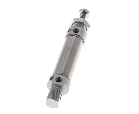 ISO 6432 Round Double Acting Cylinder 25-40mm - Magnetic - Damping